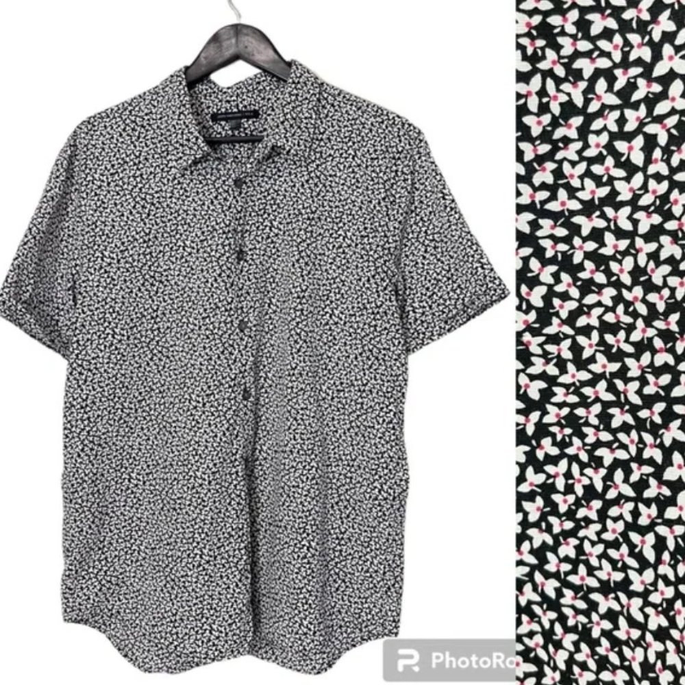 John Varvatos Floral Shirt